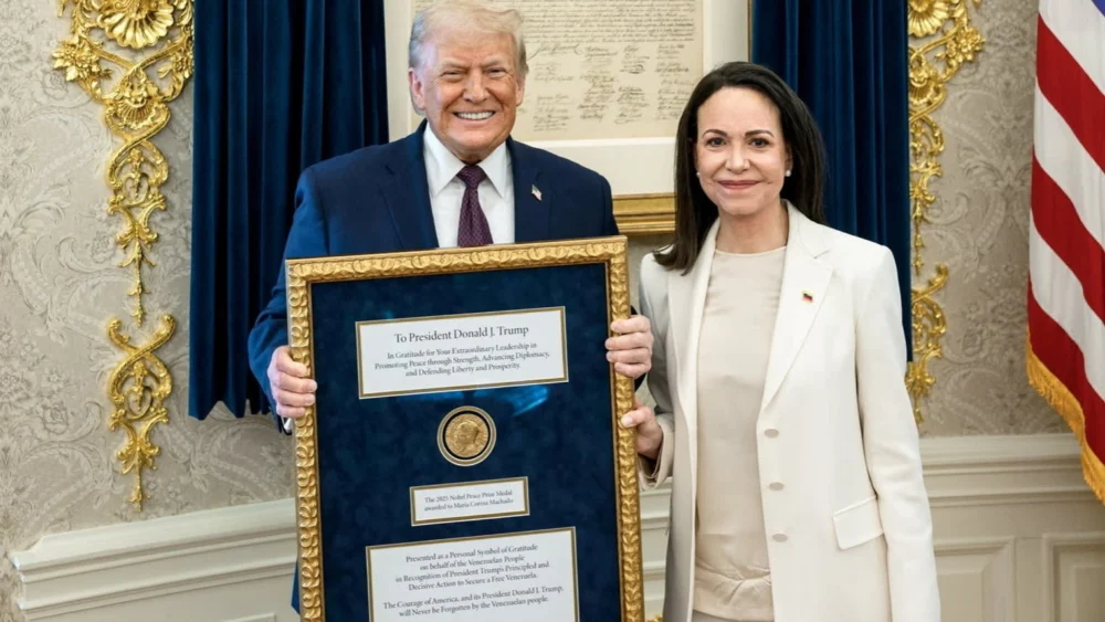 Nobel Laureate Bestows Prestigious Peace Prize Medal Upon Former U.S. President in Unforeseen Diplomatic Gesture