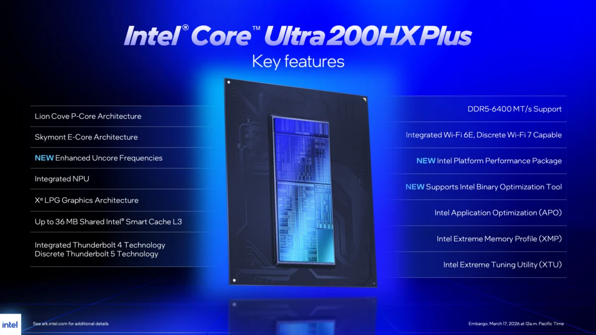 Intel Unleashes the Next Generation of Mobile Performance with Core Ultra 200HX Plus Processors for Elite Gaming Laptops