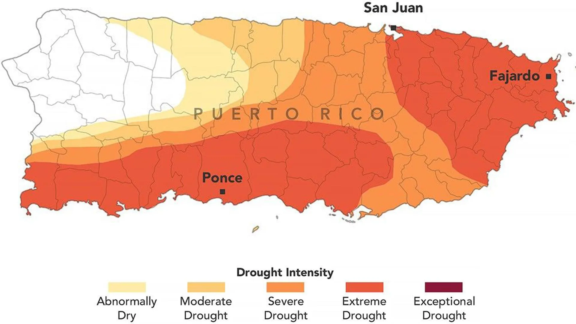 Puerto Rico Grapples with Unprecedented Aridity as 44% of Territory Declared in Extreme Drought